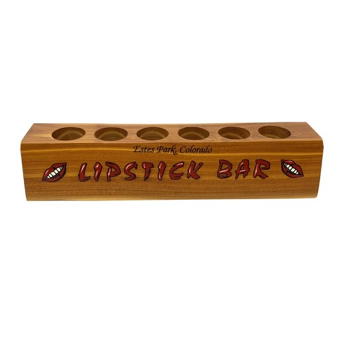Vintage Lipstick Bar Wood Souvenir Holder Vanity ESTES PARK COLORADO eBay