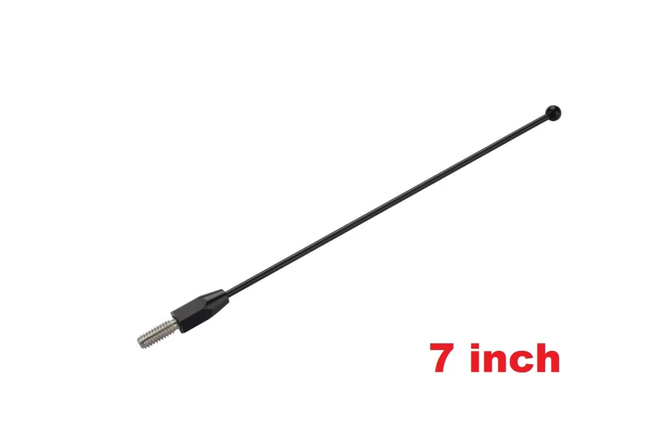 Mástil de antena de acero inoxidable negro de 7" para Suzuki Grand Vitara y Vitara 1999-2005 Foto 2 de 4