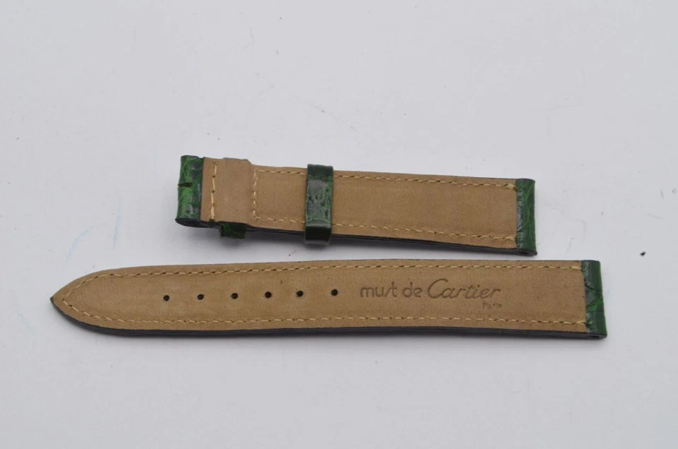 Pulsera Cartier Cuero 15Mm Hebilla 14Mm 15-14 Verde Foto 2 de 2