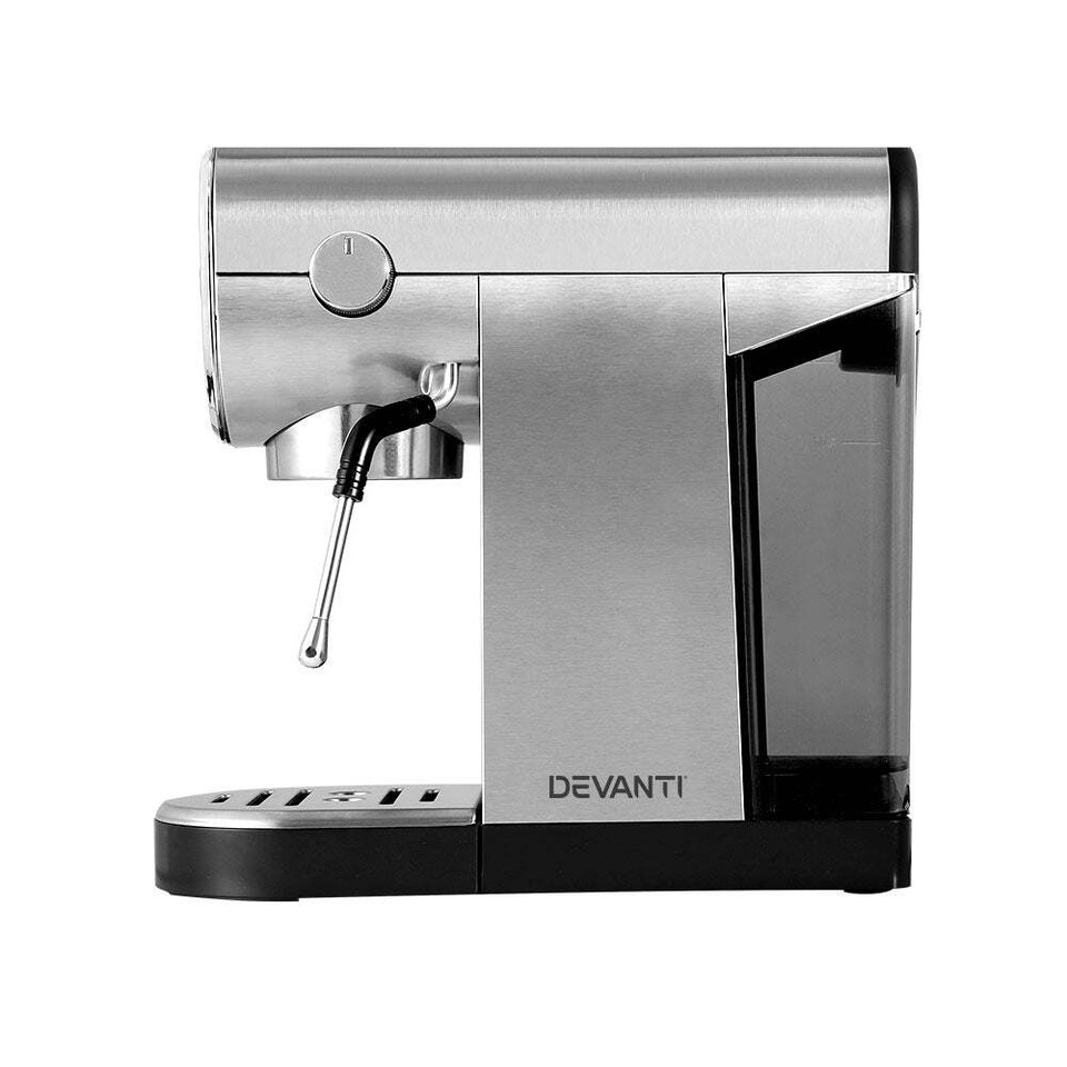 Devanti Coffee Machine Espresso Maker 20 Bar Milk Frother Cappuccino