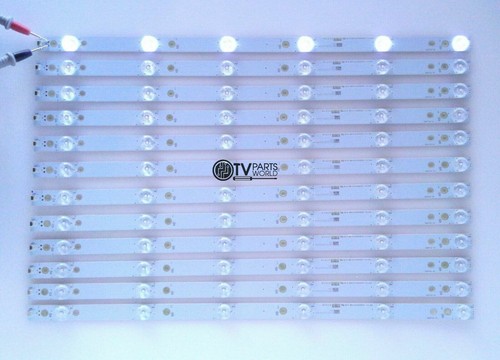 Kit 12 Strisce LED Backlight Per TV Vizio Serie E50-C1, D50U-D1, D50-D1 (Modello 500TT43 V3 V4)
