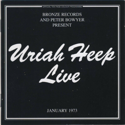 URIAH HEEP Live January 1973 ( 2 CD Expanded Deluxe Edition 2003 Sanctuary)