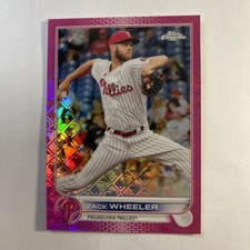 2022 Topps Chrome Logofractor Zack Wheeler Pink Refractor #/199 Phillies
