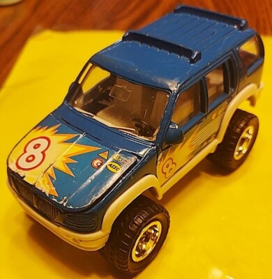 2001 Soma Ford Explorer Blue #8 Opening Hood Tow Hook SUV Off Roader 4x4 4.5''  