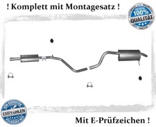 Auspuffanlage für Dacia Logan II 1.2, 1.2 LPG Auspuff Schalldämpfer Montagesatz