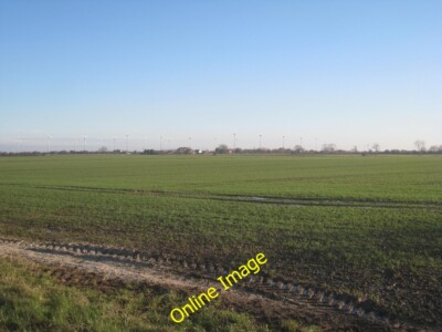 Photo 6x4 View towards Fen Bridge and the Conisholme wind farm Austen Fen c2013