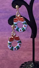 Christmas Wreath Earrings