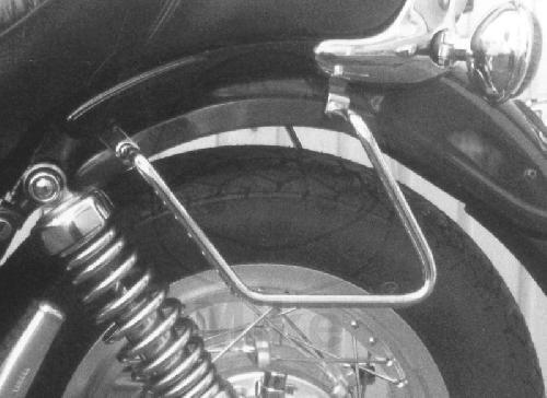 Panniers bracket pair rear chrome for Yamaha XV 750 1992-1997 # XV 1100 1989-199 - Picture 1 of 1