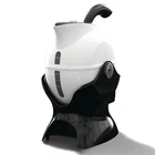 White and Black Uccello Electric Kettle The Easy Pour Safe Tipping Kettle