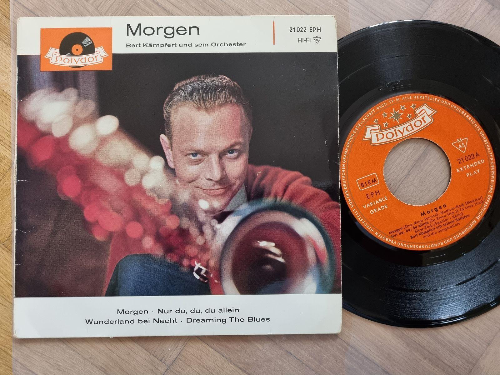 7"" Single Bert Kaempfert - Morgen Vinyl EP Germany