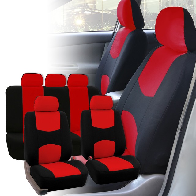 Seat Covers for Car Truck SUV Van Universal Fitmentment Beige Black | eBay