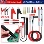 23X Electronic Multimeter Test Lead Kit Alligator Clip 4mm Banana Plug Cable Set
