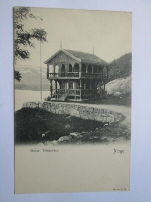 NORWEGEN: Starbur Telemarken Vintage Postkarte P4