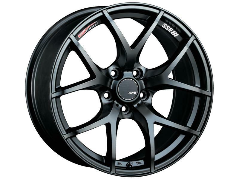 SSR GTV03 18x8.5 5x114.3 40mm Offset Flat Black Wheel for 05-07
