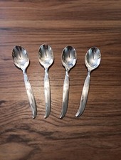 VTG MCM 1847 Rogers Bros FLAIR International Silver Teaspoons  4  - 6 1/8  
