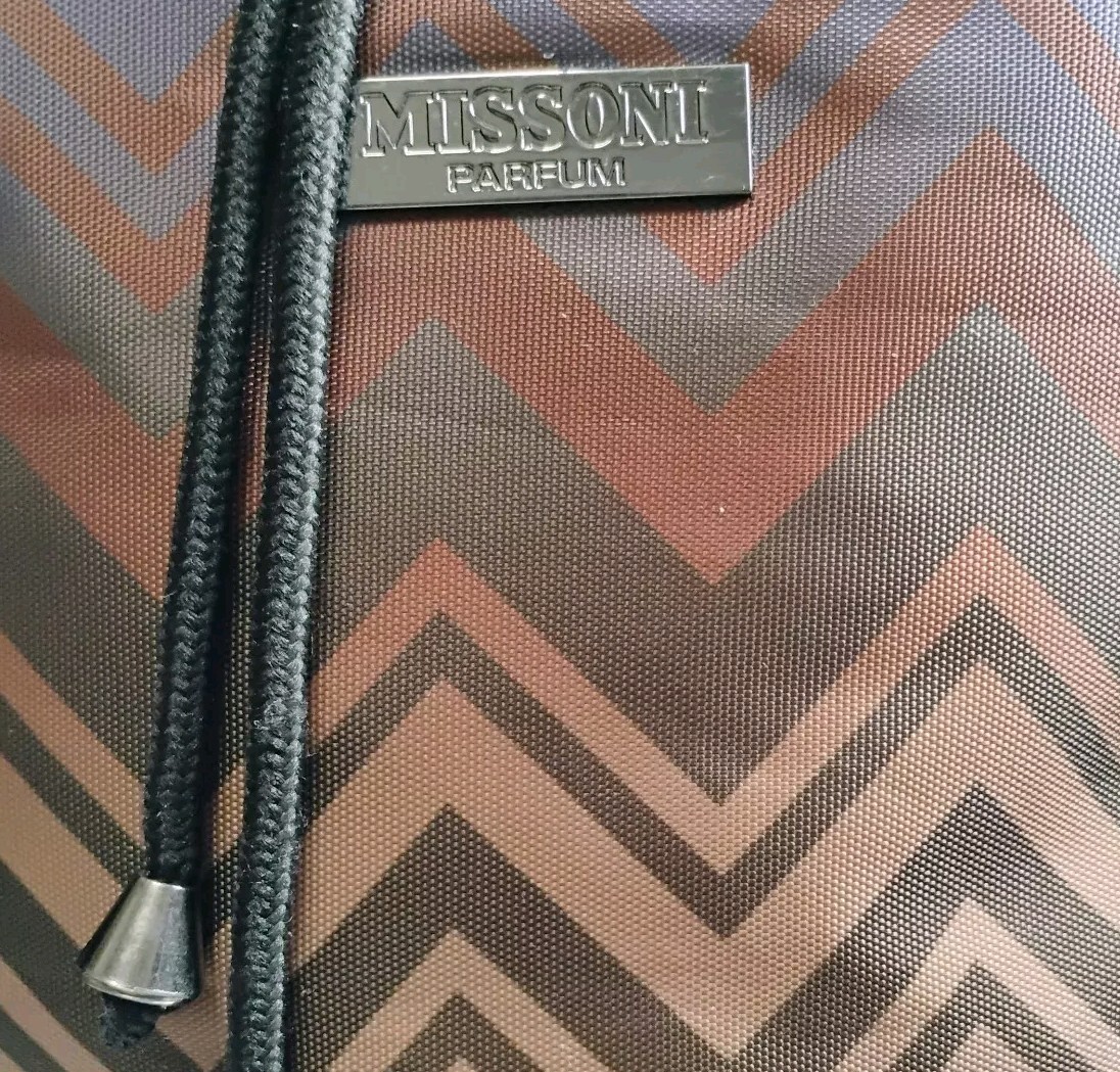 Missoni Parfum Round Weekend Travel Backpack featuring Signature Chevron Design s-l400.jpg main image 4