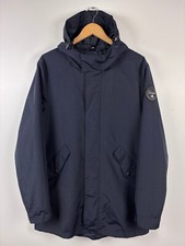 Mens Napapijri Parka Jacket Navy Blue Size L