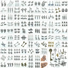 Lot Antique Charms Pendants For Earrings Necklace Bracelet Jewelry Making DIY