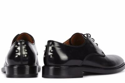 NEW GIVENCHY Black Nino Studded Lace Up Derby Shoes (Size 43  display picture 2