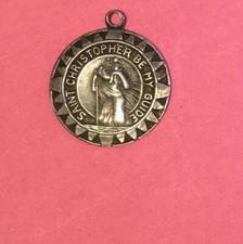 St. Christopher Medal. Sterling. Religious Catholic
