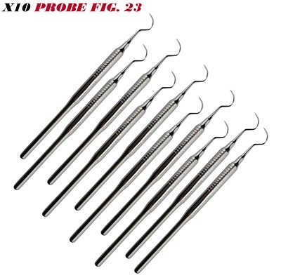10 Stück Diagnose Explorers Sonde Abb. 23 Zahnsteinentferner Parodontalinstrumente