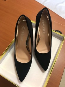 tacchi neri tulipano