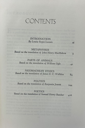 ARISTOTLE On Man In The Universe CLASSICS CLUB 1943 Walter J Black Ethics - Picture 8 of 8