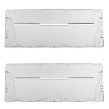Plastic Drawer Panel Flap Front for Indesit Fridge Freezer x 2