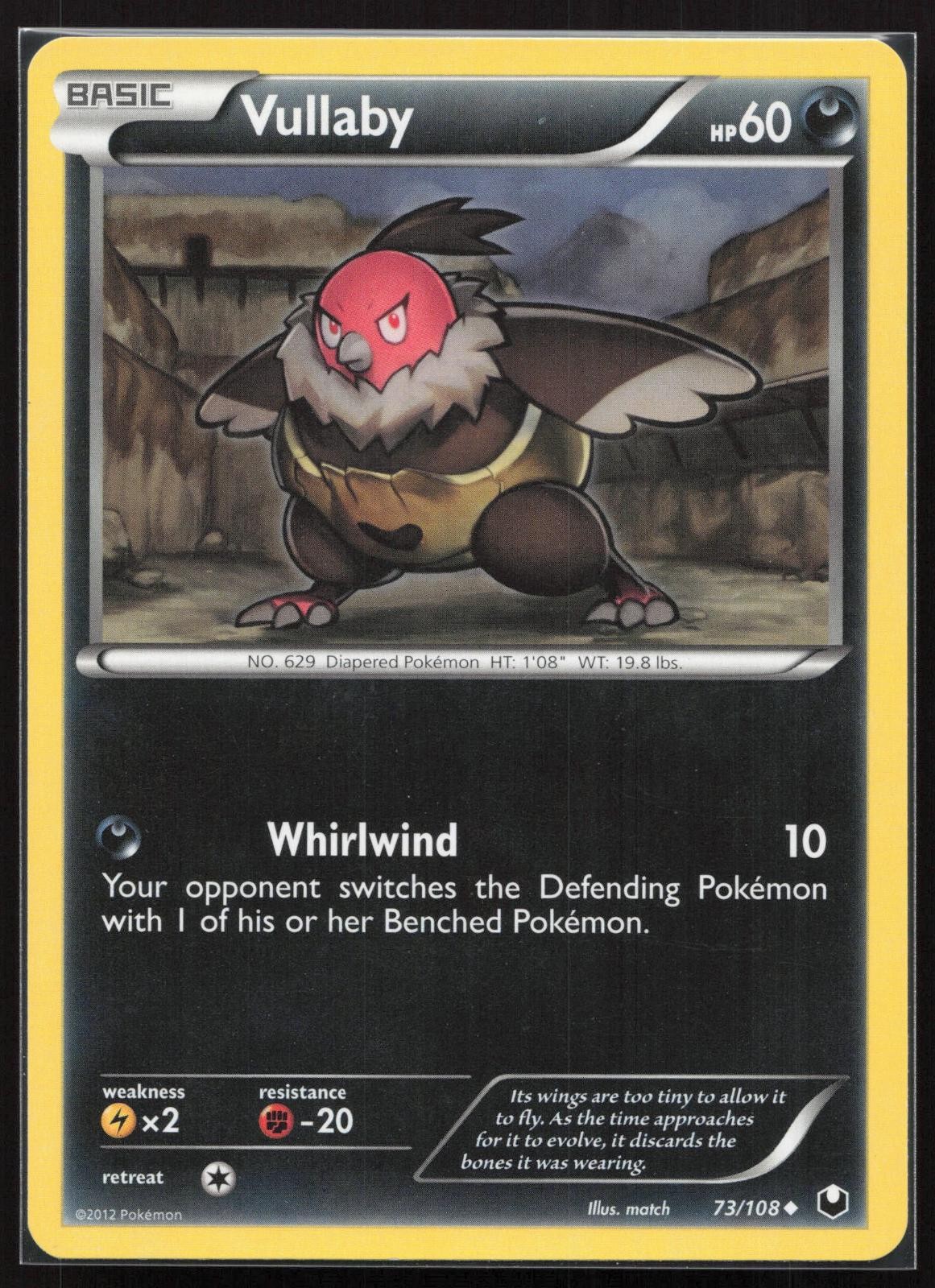 Vullaby Dark Explorers 73/108 Uncommon DEX Pokemon TCG Card LP