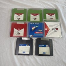 Lot of 8 iomega Zip Disk 100 USED 100MB Storage Capacity Blank Mac Or PC Format
