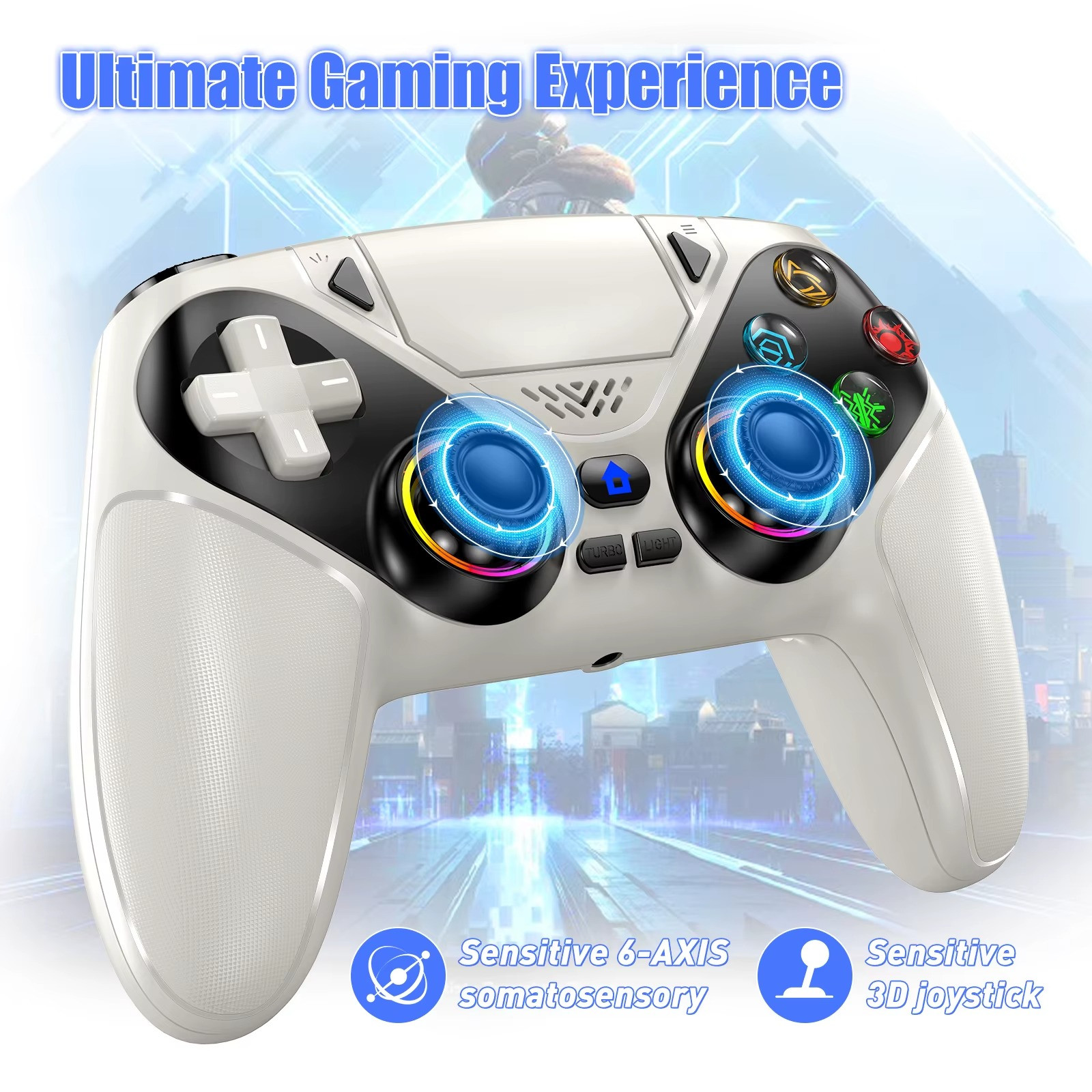 For PS5 Wireless Controller DualSense PlayStation 5 Console RGB Gamepad
