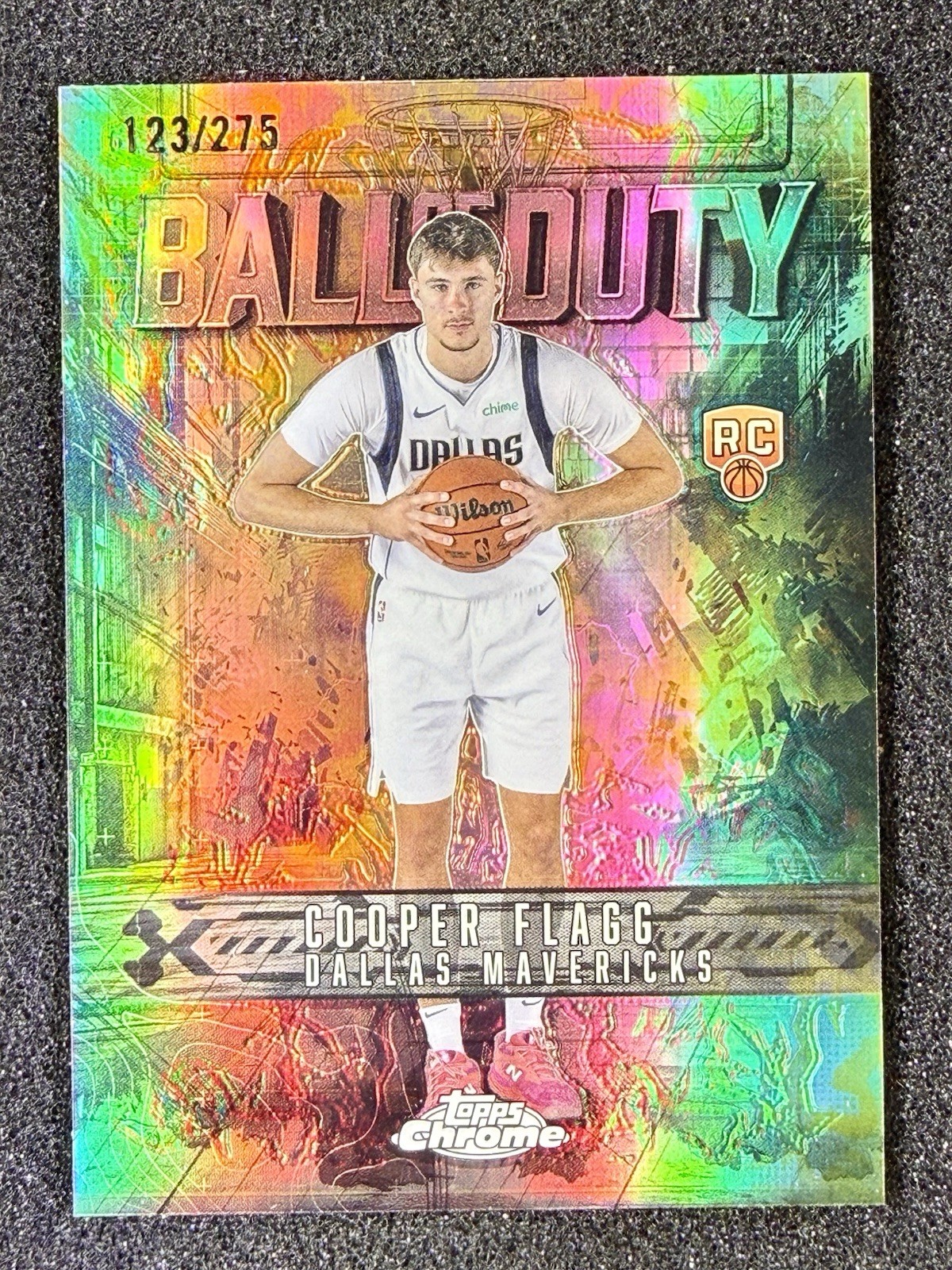 Cooper Flagg 2025-26 Topps Chrome RC Ball of Duty Yellow /275 #BD-21 Mavericks