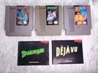 NES ICOM MacVenture Set Deja Vu Shadowgate Uninvited VTG Nintendo Carts Tested