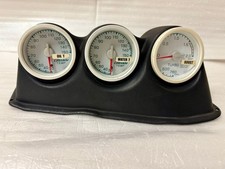 Trust Greddy Triple Gauge Set Boost Water Oil Temp Hood Panel Cluster Jdm