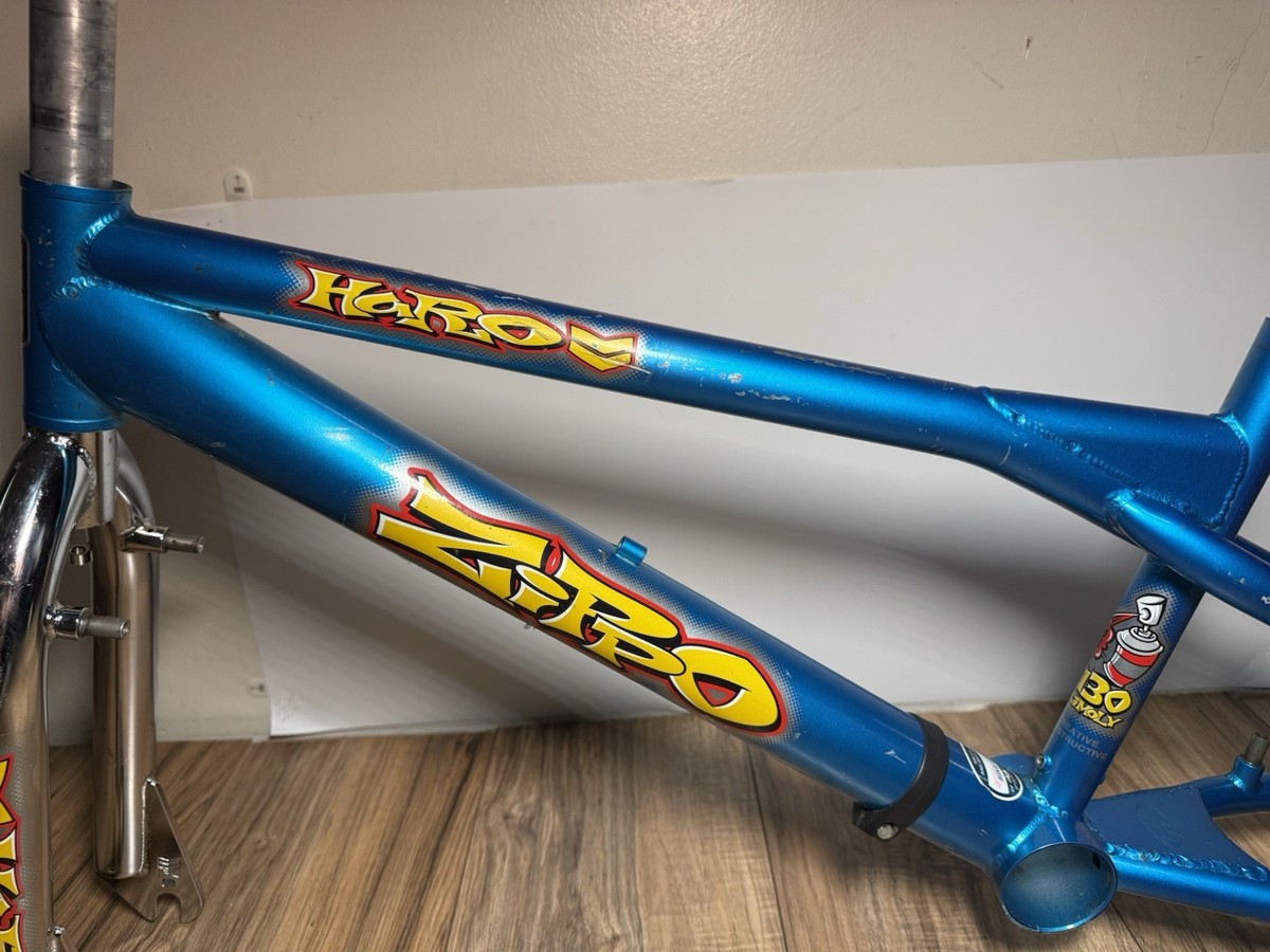 Vintage 2000 HARO ZIPPO 4130 Trimoly BMX freestyle bike frame with