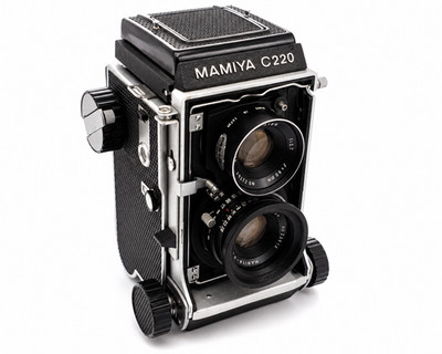 Mamiya C220 TLR Mittelformatkamera mit Sekor 80mm f/3.7 Objektiv gebraucht