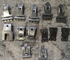 VINTAGE STAINLESS STEEL KODAK JR-FR CORP-ANSCO FILM DRYING HANGING CLIPS USED