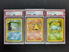 1999 Pokemon Base Set SEQUENTIAL PSA 9 BLASTOISE/CHARIZARD/VENUSAUR SET English
