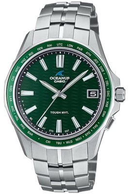 Unbenutzte CASIO OCEANUS Manta OCW-S400-3AJF Green Titanium Herrenuhr in Box