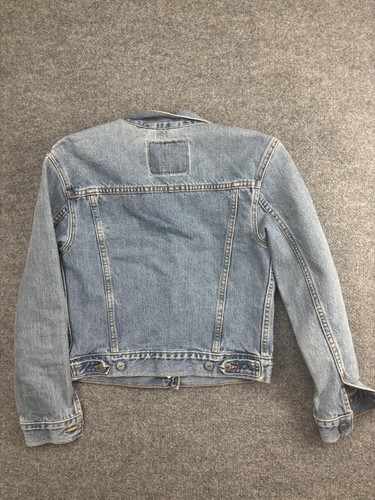 Vintage 90s Levi's Jacket Womens Small Denim USA Made Trucker Red Tab - Picture 8 of 8