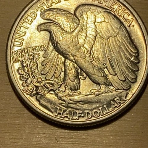 1942 50C Walking Liberty Half Dollar AU Tune!!