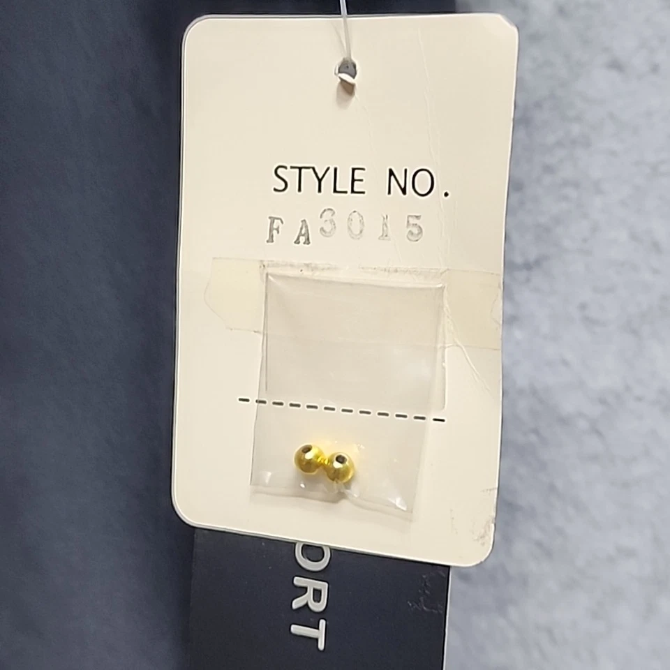 Traje de chándal FUDA International años 80 100 % seda pura 3x almohadillas negras con cuentas Foto 3 de 4