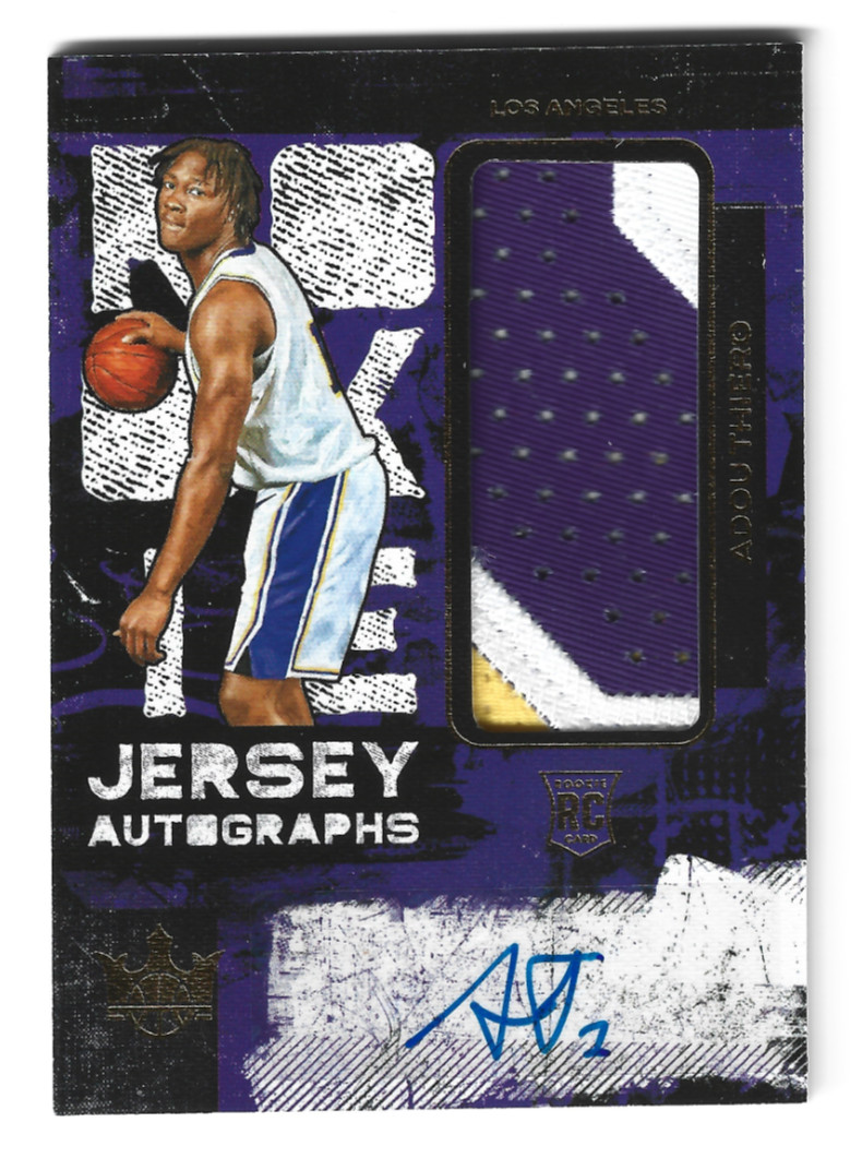 2025-26 Panini Court Kings Adou Thiero #RJA-ADO RC Auto Patch #48/99 view 1