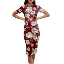 Asos Floral Pencil Dress Size 8 Cottagecore