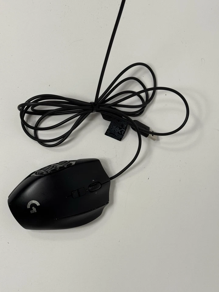 Logitech G600 MMO Wired Gaming Mouse RGB Backlit 20 Programmable Buttons Black - Image 3 of 4