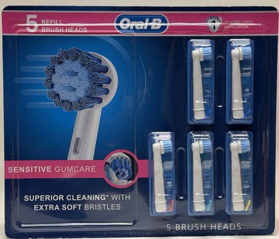 #ad #ad Oral B Sensitive Gum Care Replacement Brush Heads Bacterial Protection 5 count $12.99