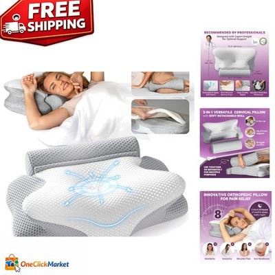 Butterfly-Shaped Memory Foam Neck Pillow - Adjustable Comfort for Dreamy Sleep