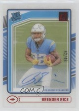 2024 Panini Clearly Donruss Rated Rookie Blue 42/49 Brenden Rice #99 Auto 1nb5