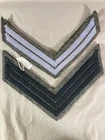 2 Pair of Repro Civil War Skirmish Confederate Sergeant Corporal Cotton Chevrons