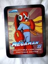 Assorted Megaman Collectible Cards, Protoman Edition Tin, Jasco 2010 and 2013